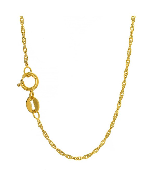 JewelStop Yellow Singapore Necklace Spring