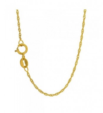 JewelStop Yellow Singapore Necklace Spring