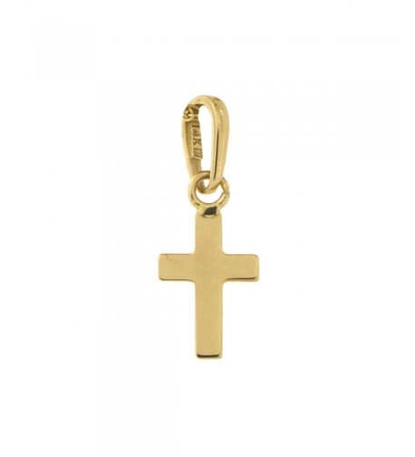 Yellow Gold Tiny Cross Pendant