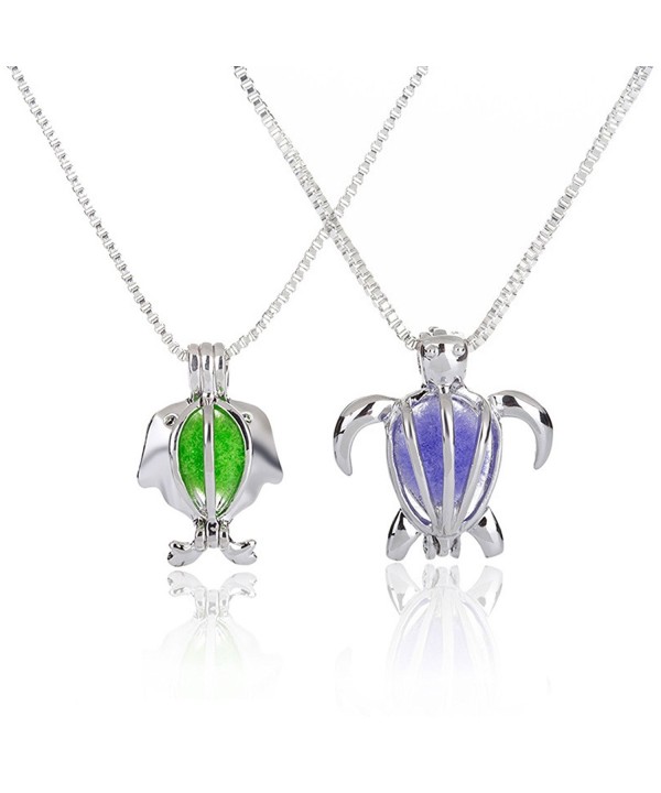 Silver Turtle Essential Diffuser Necklace