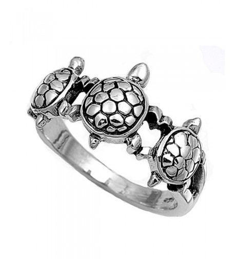 Sterling Silver Womens Turtle Fashion