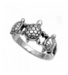 Sterling Silver Womens Turtle Fashion