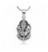 Sterling Ganesha Elephant Fortune Necklace