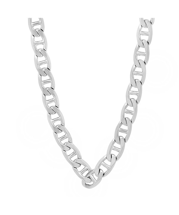 Rhodium Mariner Necklace Microfiber Polishing