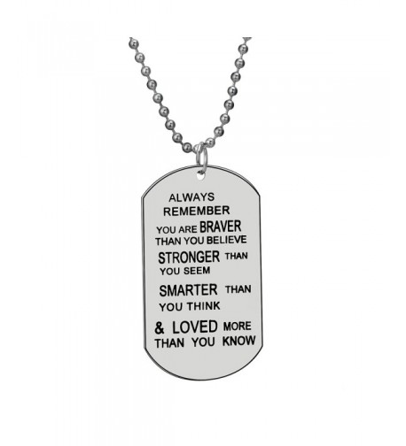 Remember Believe Jewelry Necklace Inspirational