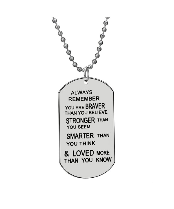 Remember Believe Jewelry Necklace Inspirational