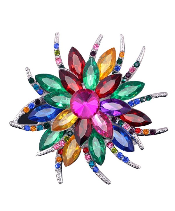 SANWOOD Wedding Rhinestone Breastpin MultiColor