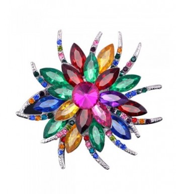 SANWOOD Wedding Rhinestone Breastpin MultiColor