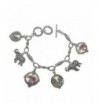 Houndstooth Elephant Bracelet Alabama Silver