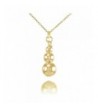 Yellow Flashed Sterling Graduated Necklace
