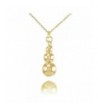 Yellow Flashed Sterling Graduated Necklace