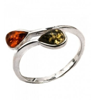 Sterling Silver Multicolor Amber Sliding