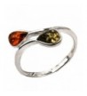 Sterling Silver Multicolor Amber Sliding