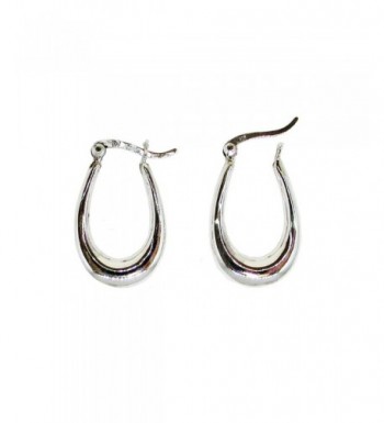 Sterling Silver U shaped Click down Earrings