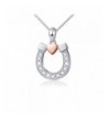 Sterling Silver Horseshoe Pendant Necklace