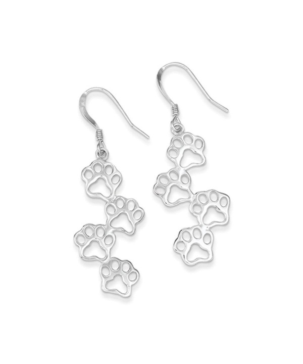 Polished Prints Dangle Earrings Sterling