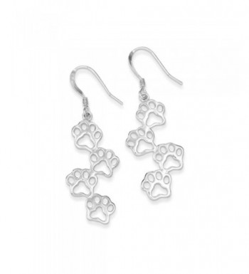 Polished Prints Dangle Earrings Sterling