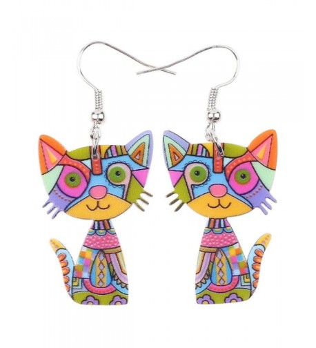 Acrylic Earrings Design Lovely Multicolor