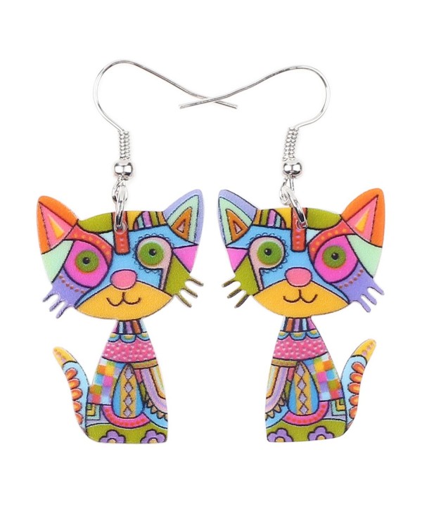 Acrylic Earrings Design Lovely Multicolor