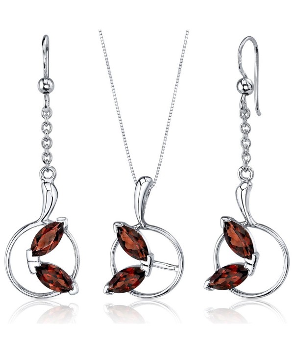 Ornate Sterling Rhodium Pendant Earrings