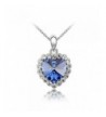 Sparkling Blue Colored Clear Neckace