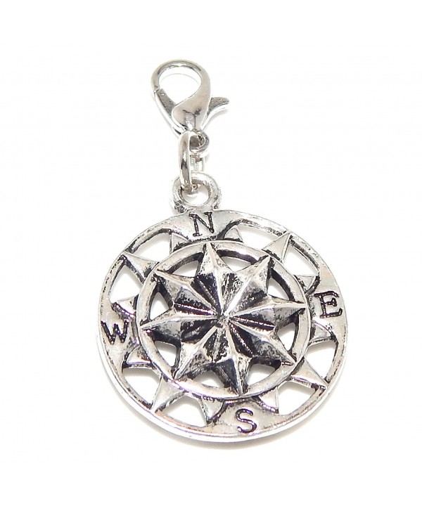 Jewelry Monster Clip Compass Charm