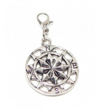 Jewelry Monster Clip Compass Charm