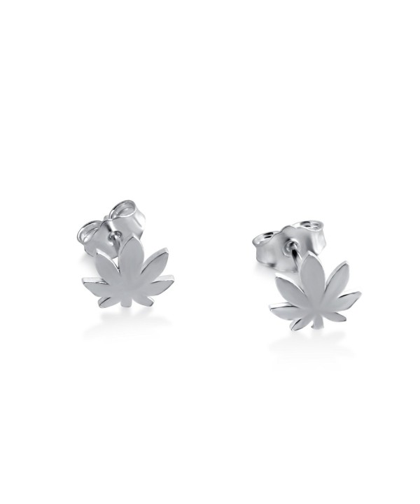 Azaggi Sterling Handcrafted Cannabis Earrings