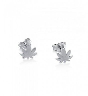 Azaggi Sterling Handcrafted Cannabis Earrings