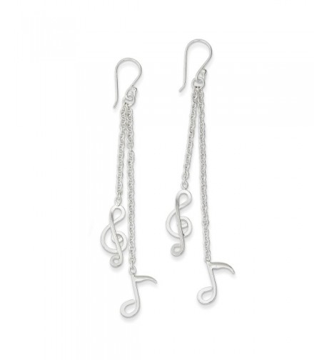 Sterling Silver Musical Dangle Earrings