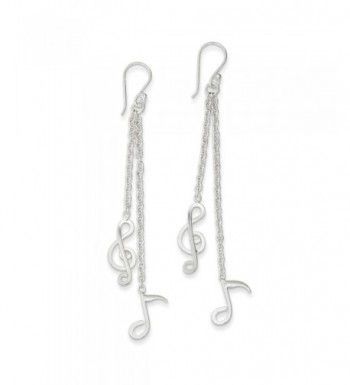 Sterling Silver Musical Dangle Earrings