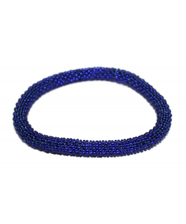 Crochet Bracelet Glass Nepal SB454