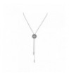 Antique Pendant Necklace Adjustable White