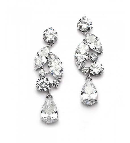 Mariell Dramatic Zirconia Statement Earrings