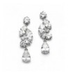 Mariell Dramatic Zirconia Statement Earrings