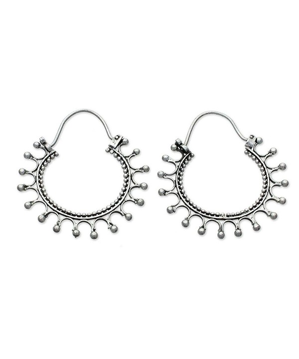 NOVICA Sterling Earrings Midnight Rapture