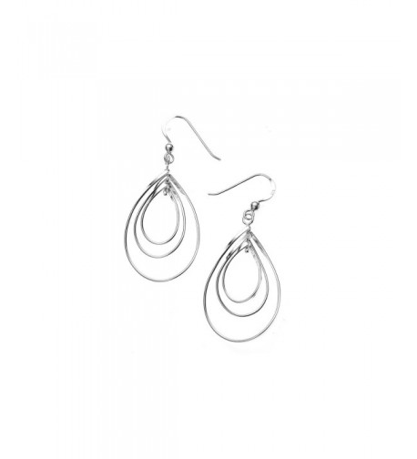 Sterling Silver Flat Dangle Earrings