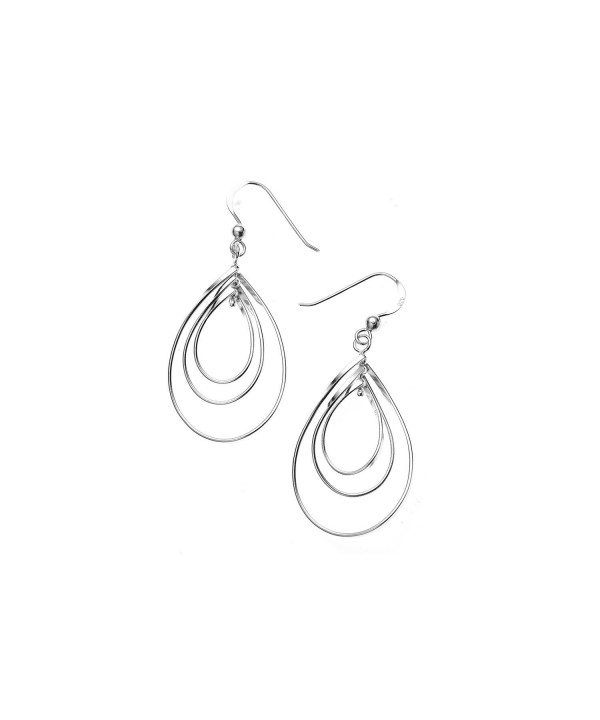Sterling Silver Flat Dangle Earrings