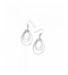 Sterling Silver Flat Dangle Earrings