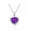 Purple Amethyst Sterling Silver Pendant