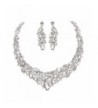 Youfir Elegant Austrian Necklace Earrings