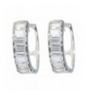 Elegant Sterling Silver Earrings Zirconia