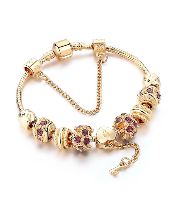 Charm BraceletGold Plated Bracelet Heart