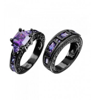 European Amethyst Pieces Promise Couples