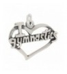 Sterling Silver Heart Gymnastics Charm
