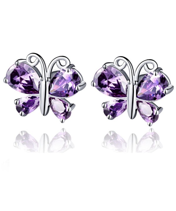 YLR Plated Jewelry Butterfly Earrings