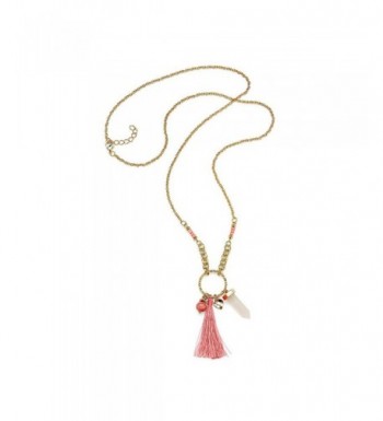 Pendant Necklace Quartz Tassel Thornless