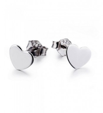 Sterling Silver Heart Earrings Women