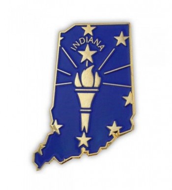 PinMarts State Shape Indiana Lapel