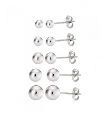 Earrings Silver Sterling Polished Hypoallergenic